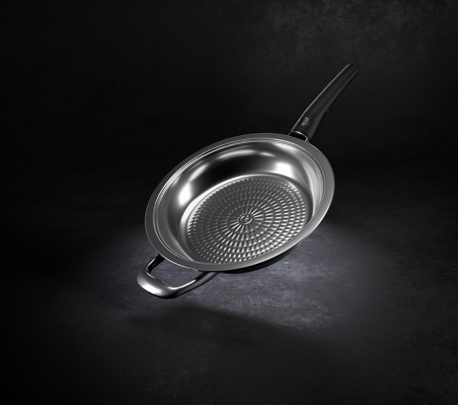 AMC HotPan with its uncoated stainless steel cooking surface
